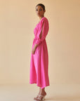 Pink Paisley Smocked Dress