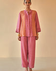 Purple Lotus Block Co-ord Set