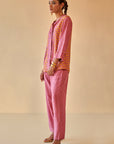 Purple Lotus Block Co-ord Set