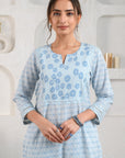 Blue Marigold Kurta