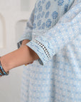 Blue Marigold Kurta