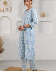 Blue Tulip Sequins Kurta