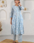 Blue Tulip Sequins Kurta