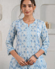 Blue Tulip Sequins Kurta