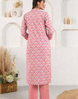 Pink Blue Sequins Kurta