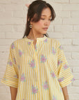 Yellow Voila Kaftan Kurta
