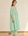 Blue Peony Kurta