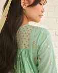 Blue Peony Kurta
