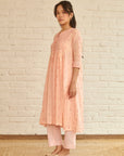 Peach Peony Kurta
