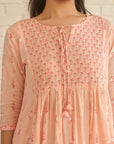 Peach Peony Kurta