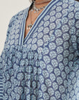 Indigo Gathered Kurta