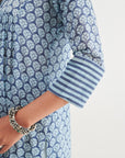 Indigo Gathered Kurta
