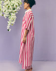 Pink Stripes Kurta
