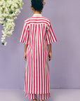 Pink Stripes Kurta