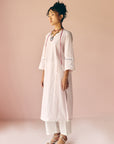 Lavender Lace Poplin Kurta
