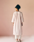 Lavender Lace Poplin Kurta