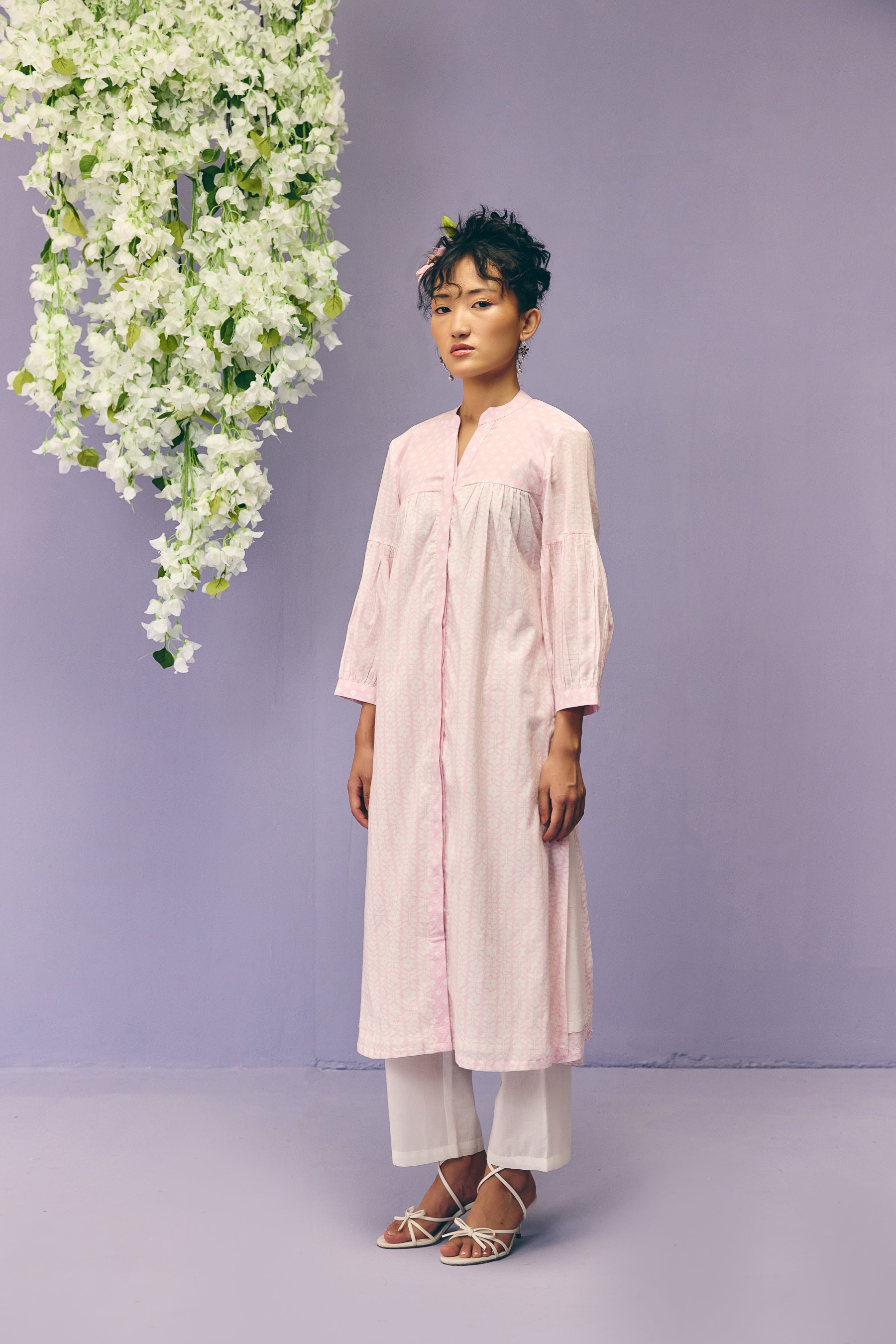 Lavender Gathered Kurta