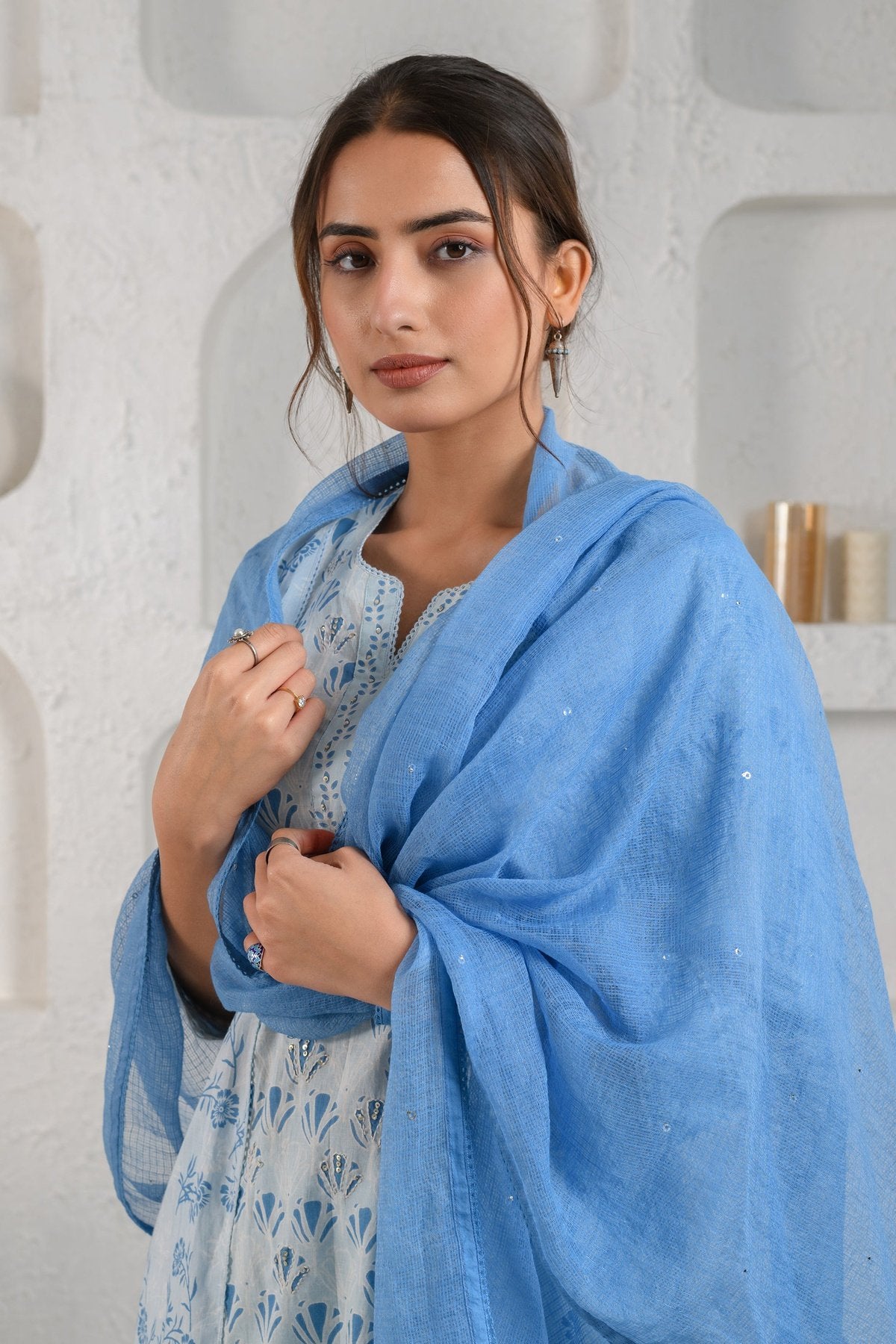 Blue Tulip Sequins Suit Set prakritijaipur