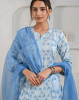 Blue Tulip Sequins Suit Set
