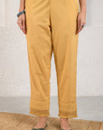 Mustard Gathered Suit Set