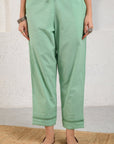 Green Bageecha Gathered Suit Set