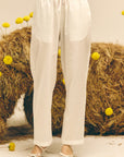 White Cotton Pants