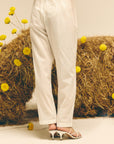 White Cotton Pants