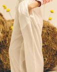 White Cotton Pants