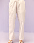 White Poplin Pants