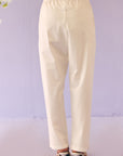 White Poplin Pants