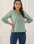 Green Tie Shirt