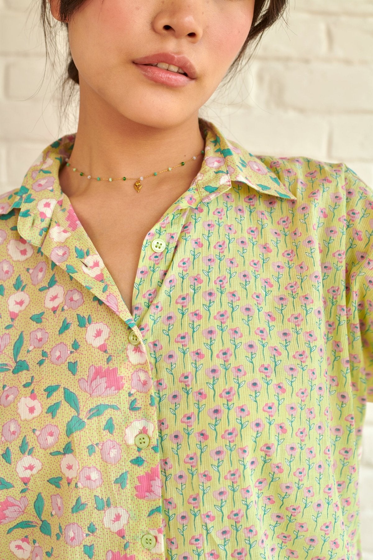 Regular Fit Short Sleeve Shirt - Jungle Lily