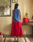 Blue Tulip Sleeveless Shirt