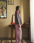 Red Green Floral Oversized Shirt
