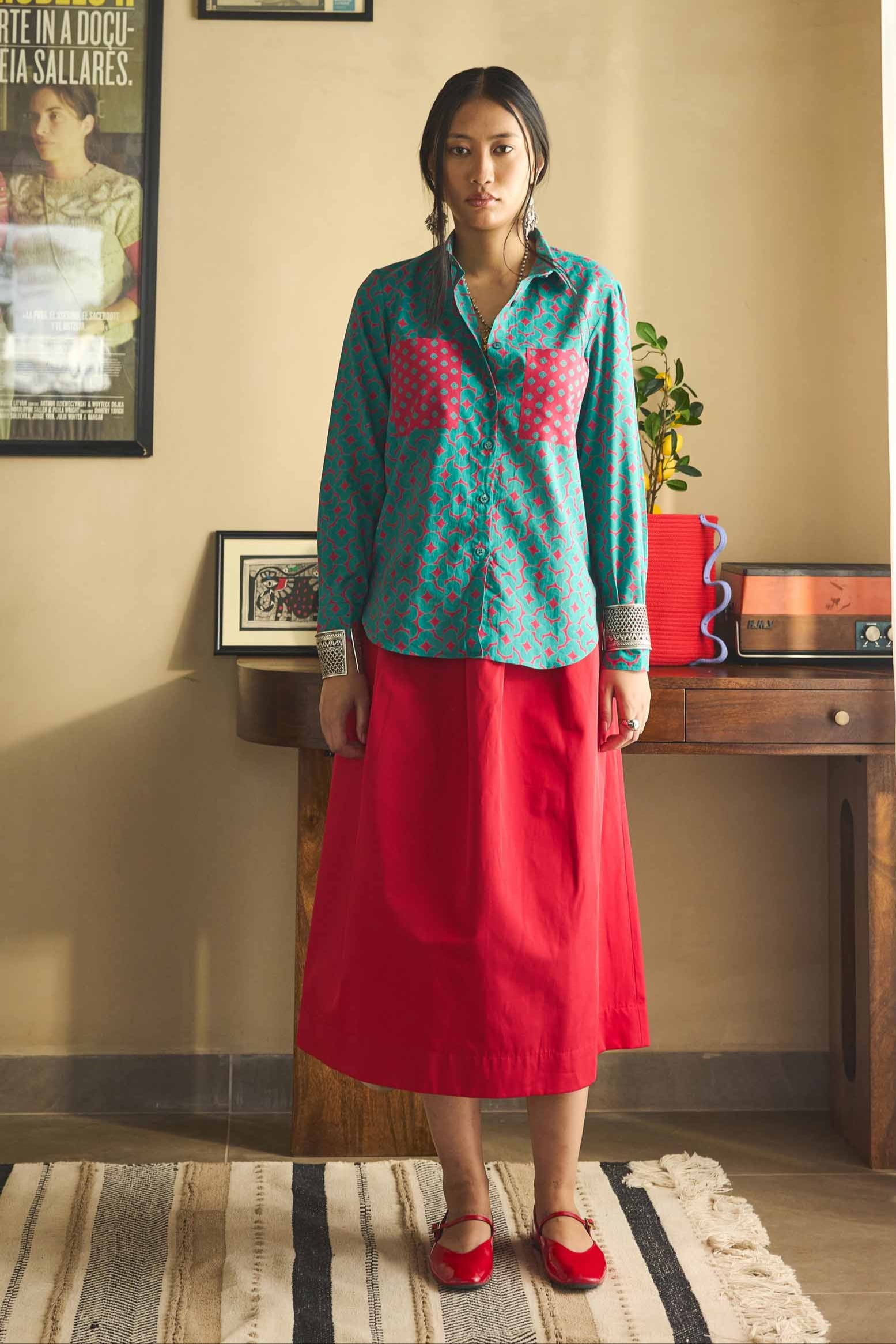 Red Green Pocket Shirt