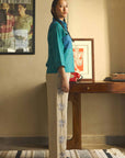 Blue Geometric Shirt