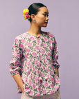 White Gathered Shirt