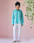 Blue Floral Shirt