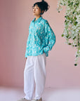 Blue Floral Shirt