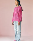 Pink Pleated Shirt