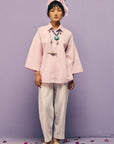 Lavender Bandhej Poplin Shirt