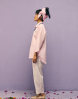 Lavender Bandhej Poplin Shirt