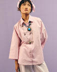 Lavender Bandhej Poplin Shirt