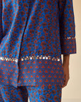 Blue Floral Block Co-ord Set