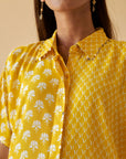 Yellow Lotus Oversized Co-ord Set