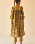Green Mehendi Jaal Suit Set