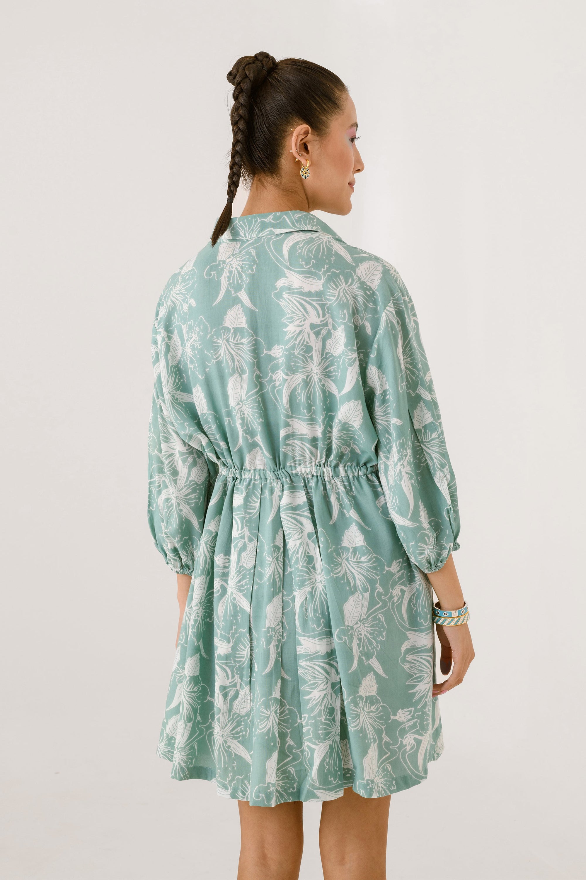 Peppermint Tie Shirt Dress