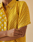 Yellow Lotus Oversized Co-ord Set