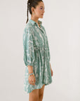 Peppermint Tie Shirt Dress