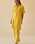 Yellow Lotus Oversized Co-ord Set